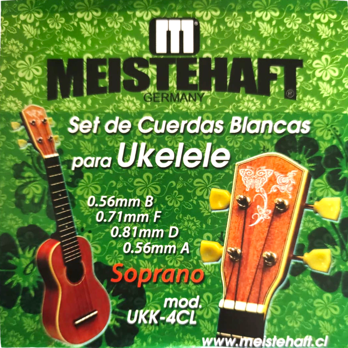 SET DE CUERDAS MEISTEHAFT PARA UKELELE SOPRANO UKK-4CL - 1