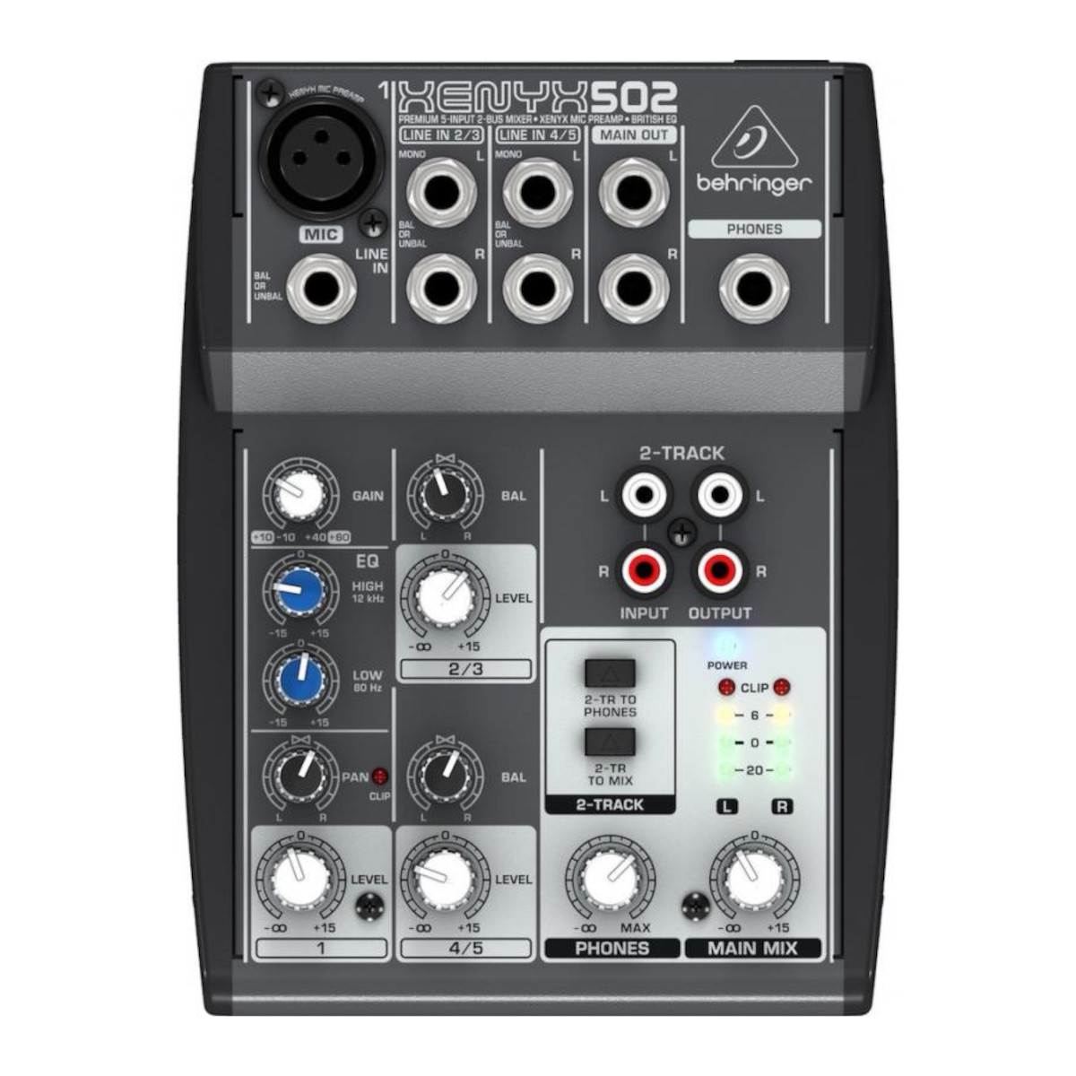 MIXER ANALOGO BEHRINGER DE 3 CANALES XENYX 502USB - 1