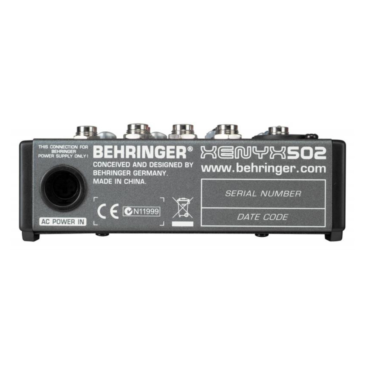 MIXER ANALOGO BEHRINGER DE 3 CANALES XENYX 502USB - 4