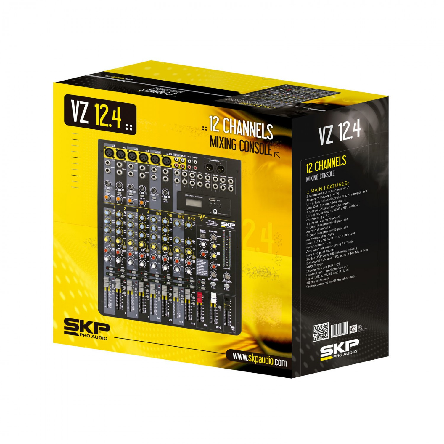 MIXER ANALOGO SKP DE 12 CANALES VZ-12.4 - 3