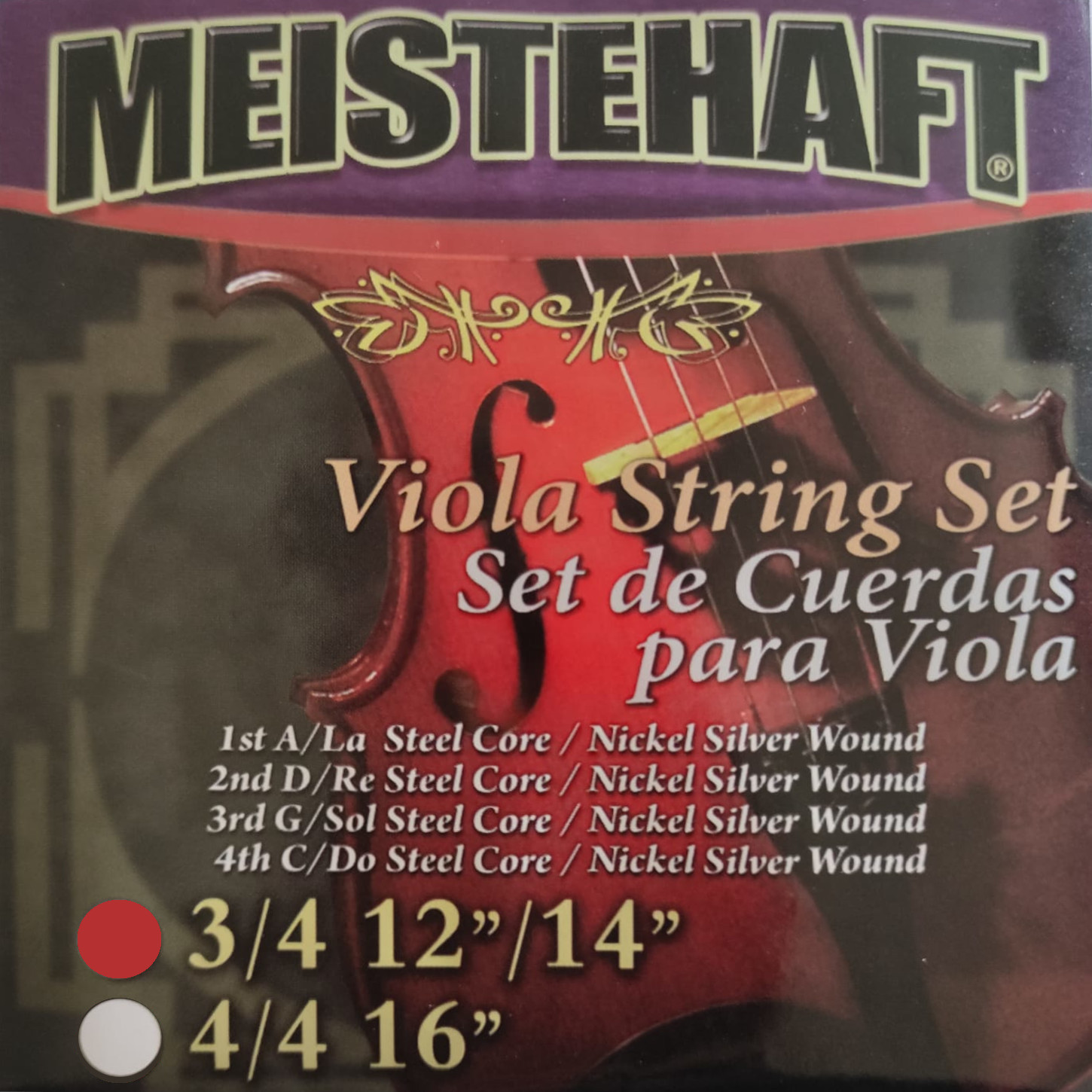 SET DE CUERDAS MEISTEHAFT PARA VIOLA 3/4 082GAC7871 - 1