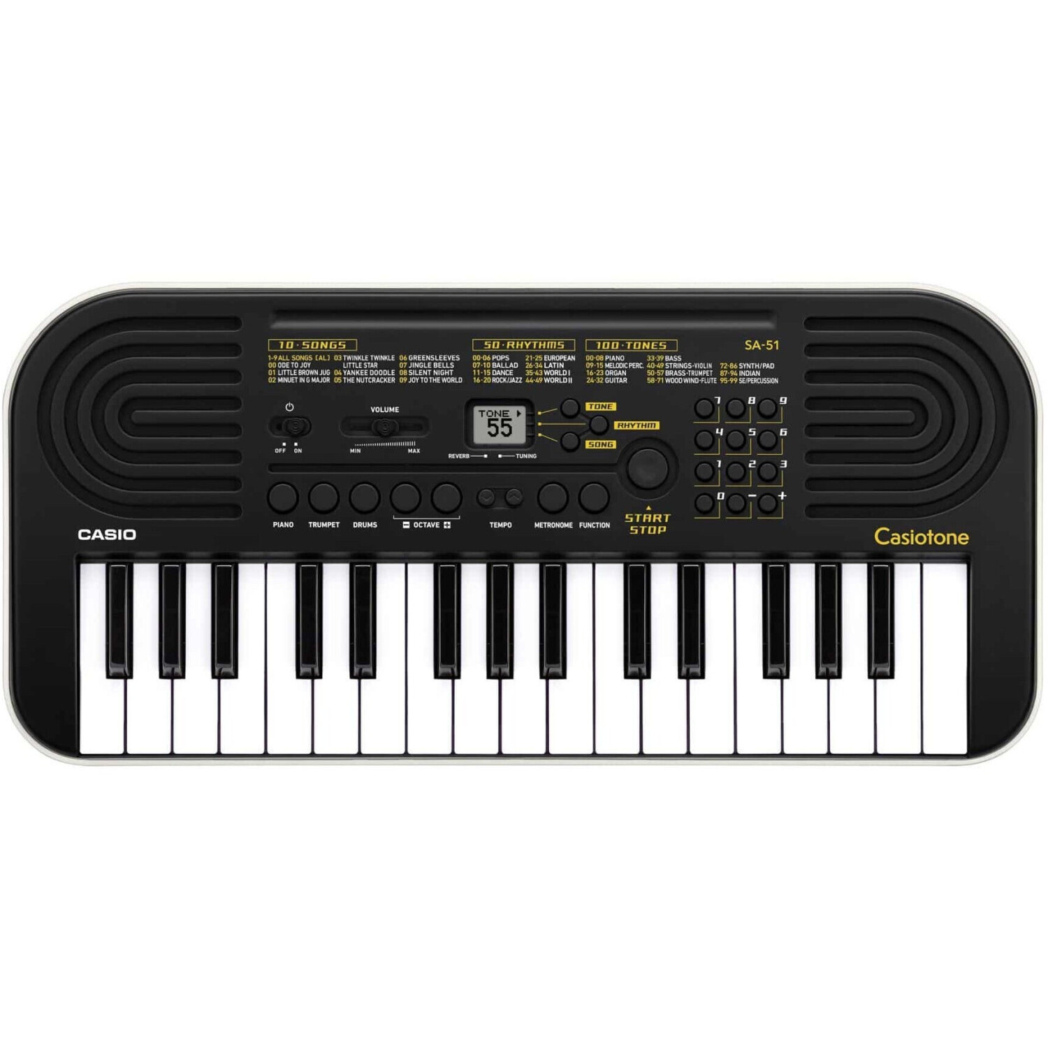TECLADO CASIO INFANTIL SA-51 CON FUENTE PODER - 1