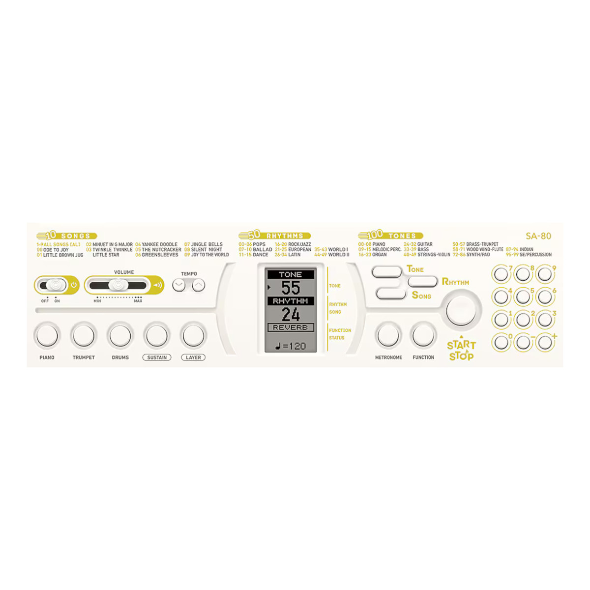 TECLADO CASIO INFANTIL SA-80 CON FUENTE PODER - 3