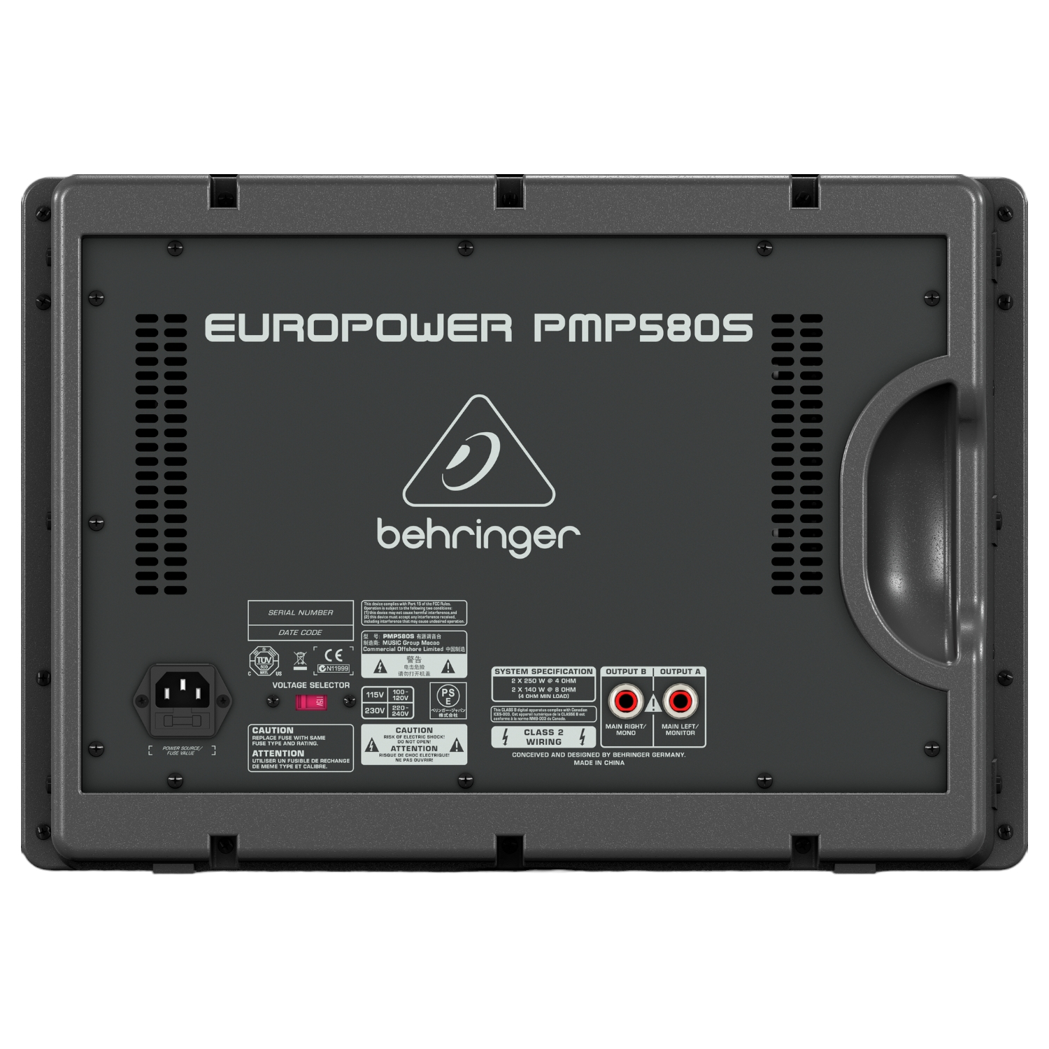 CABEZAL BEHRINGER AMPLIFICADO EUROPOWER PMP580S - 3