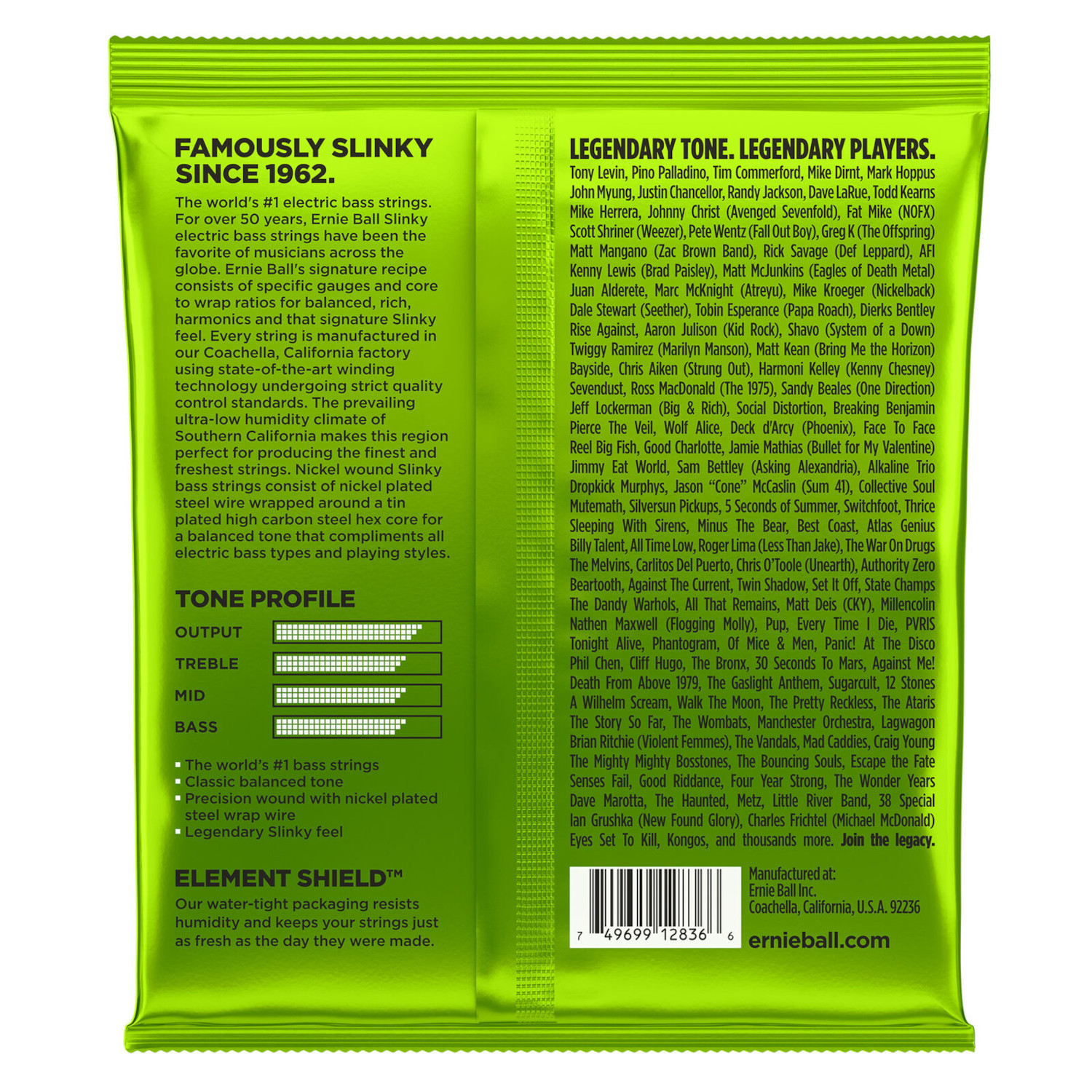 SET ERNIE BALL P02836 5 CUERDAS PARA BAJO SLINKY BASS 5 - 2