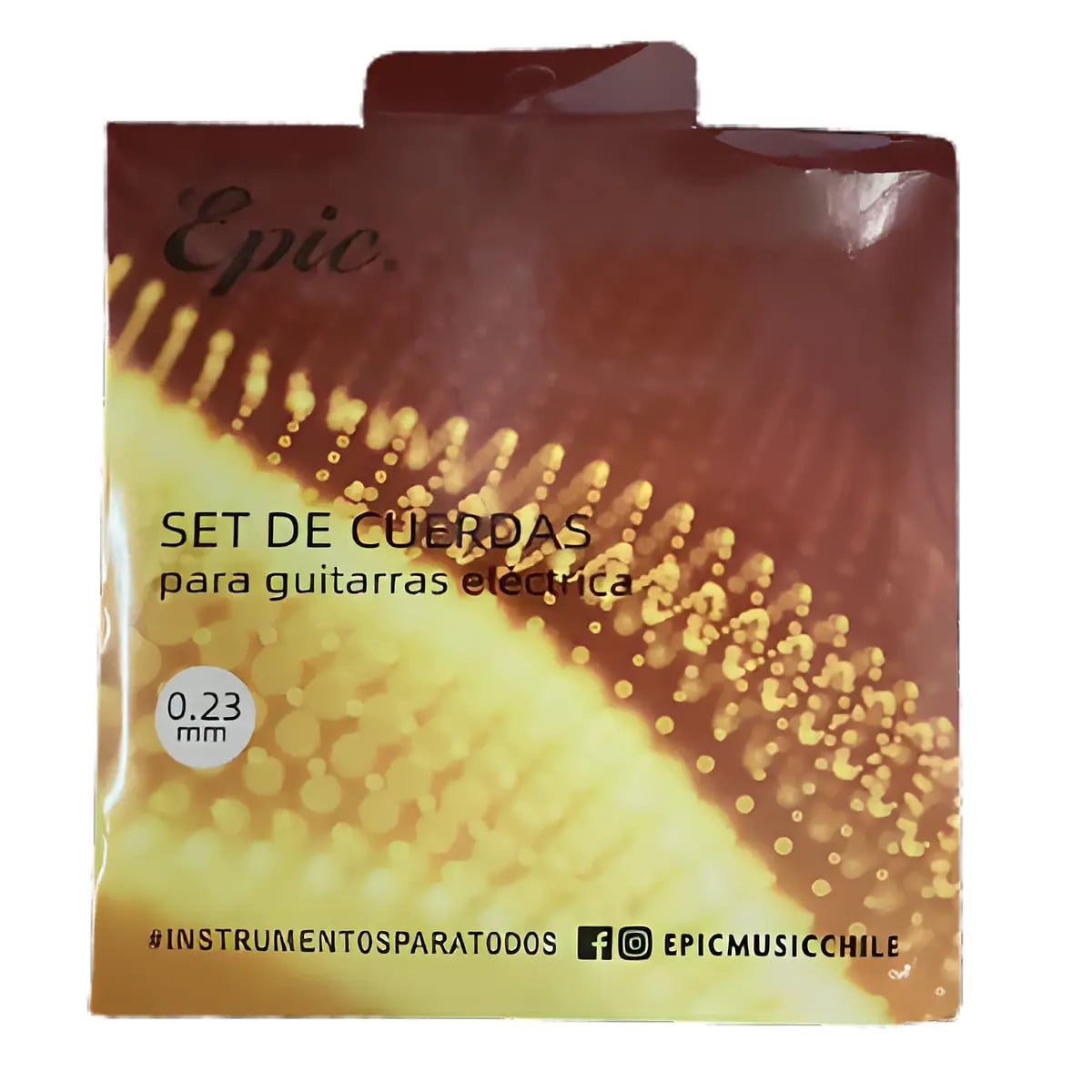 SET DE CUERDAS EPIC PARA GUITARRA ELECTRICA REGULAR 0.23MM - 1