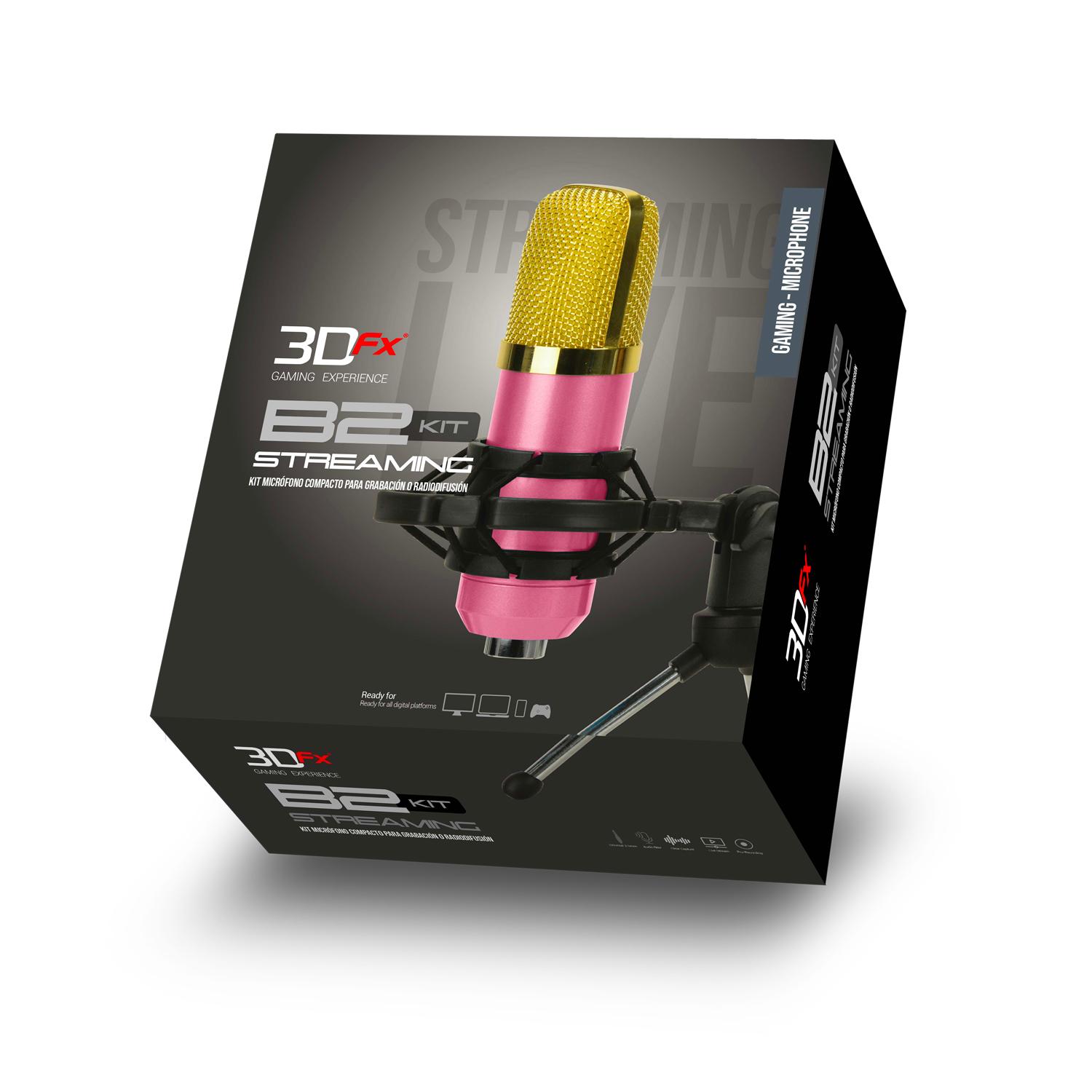 KIT DE MICROFONO PARA TRANSMISION 3DFX B2 PINK - 4