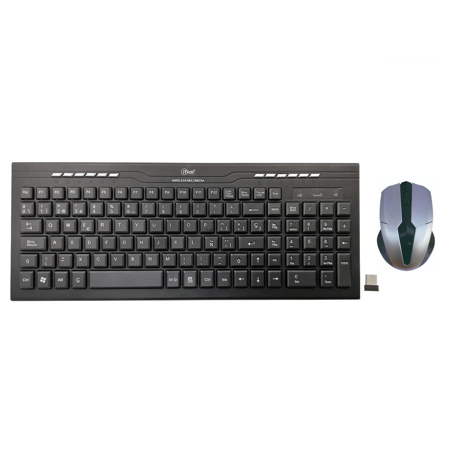 KIT COMBO TECLADO Y MOUSE INALÁMBRICO MLAB SLIM 8500X - 1