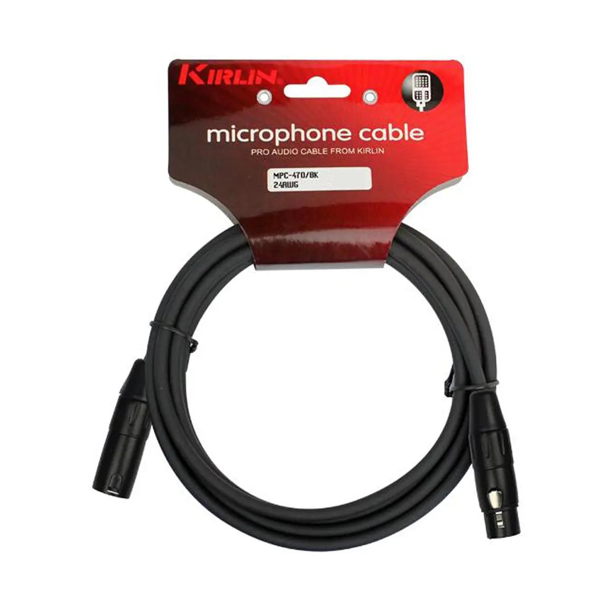 CABLE MICROFONO KIRLIN 10 MTS MPC-470PB-10 - 1