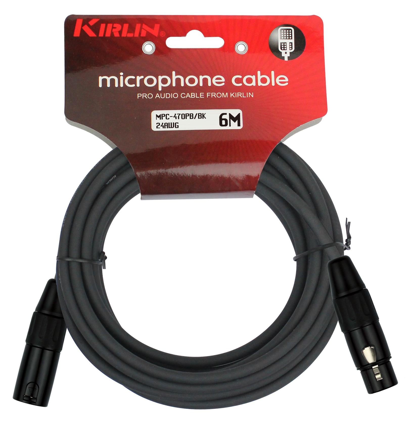 CABLE MICROFONO 6 MTS KIRLIN MPC-470PB-6 - 1