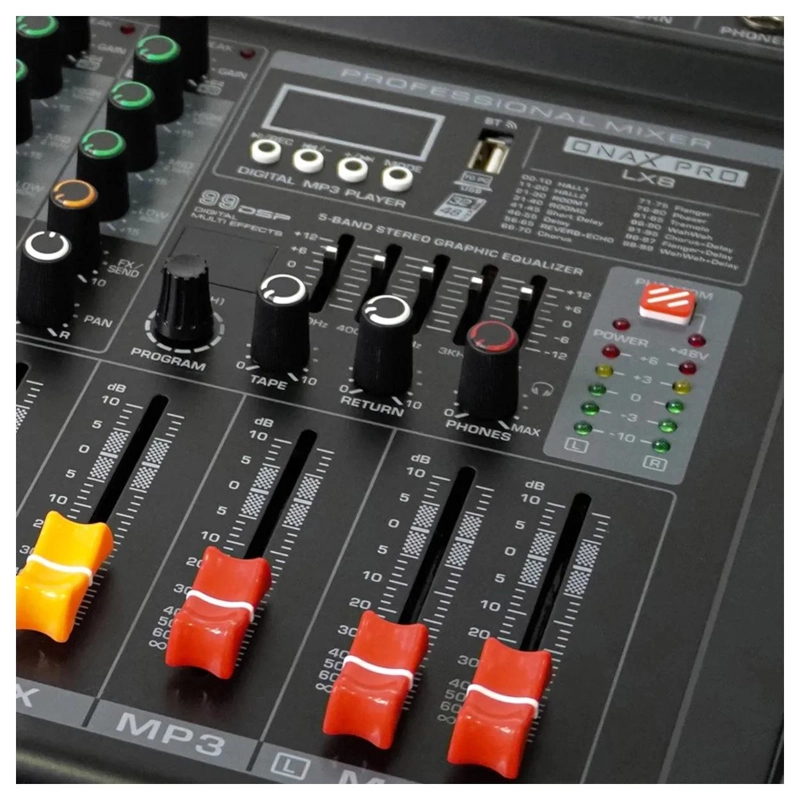 MIXER POTENCIADO 8 CANALES ONAX PRO LX8 - 3