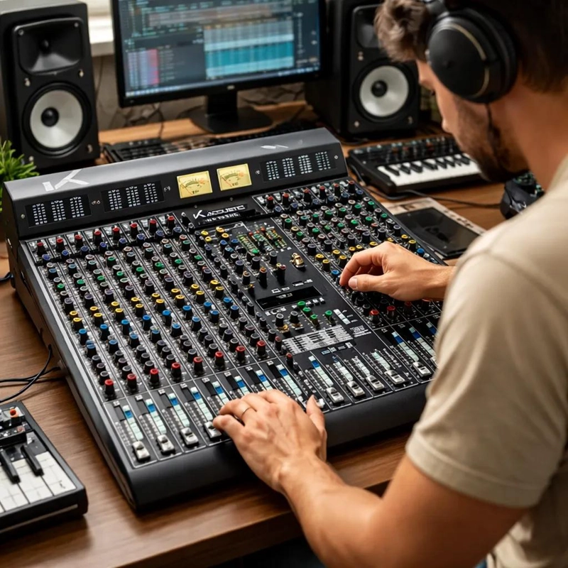 MIXER ANALOGO CON INTERFAZ K-ACOUSTIC KC 16 PRO - 5