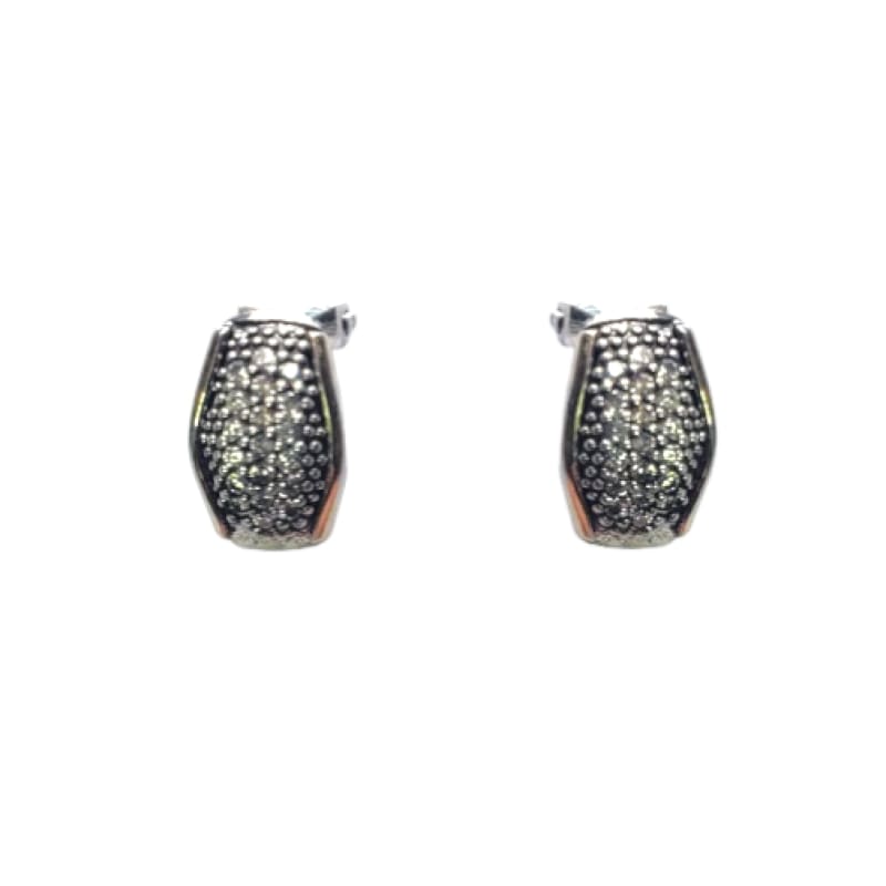 CONJUNTO AROS, DIJE Y ANILLO PLATA, ORO Y PIEDRAS - 2