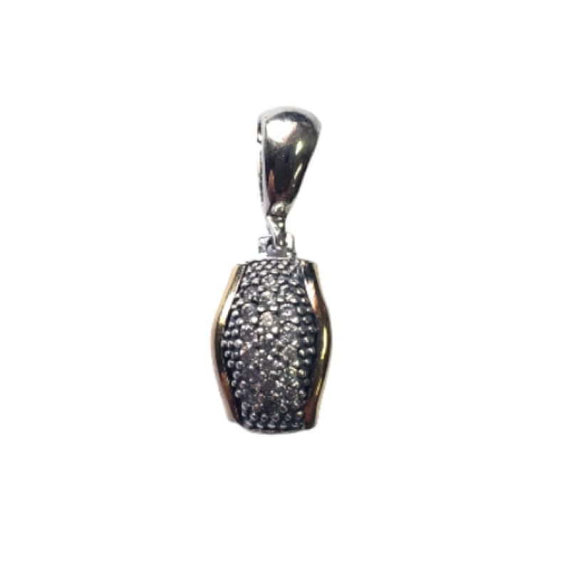 CONJUNTO AROS, DIJE Y ANILLO PLATA, ORO Y PIEDRAS - 3