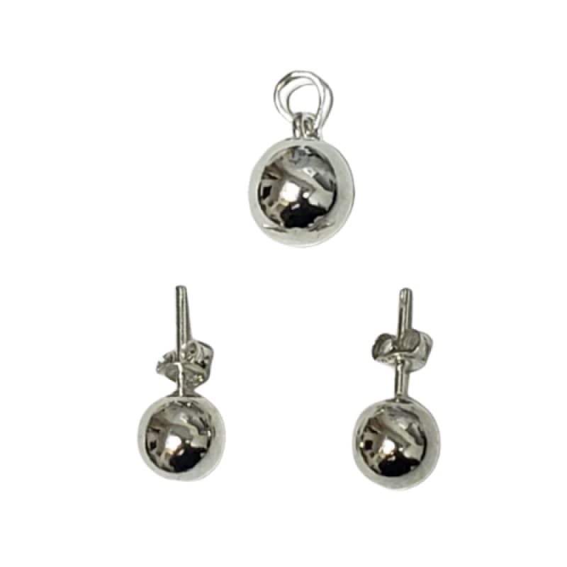 CONJUNTO DE BOLITAS DIJE Y COLGANTES PLATA 925 - 1