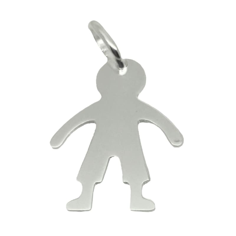 DIJE PLANO NIÑO PLATA ITALIANA 925 - 1