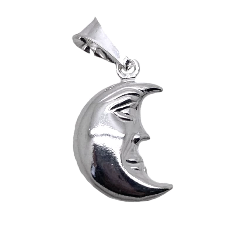 DIJE SOPLADO MEDIALUNA PLATA ITALIANA 925 - 1