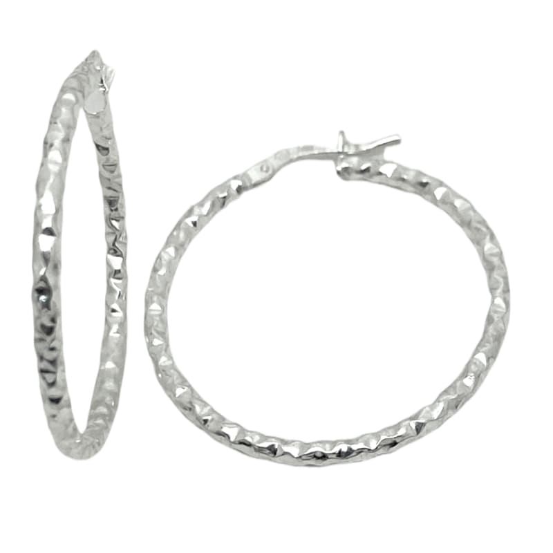 AROS ARGOLLA DIAMANTADA 3.7 PLATA ITALIANA 925 - 1