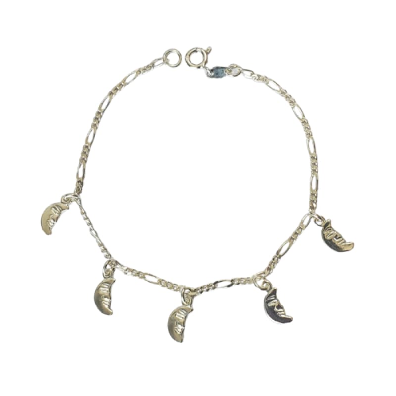 PULSERA CARA LUNA 19CM PLATA 925 - 1
