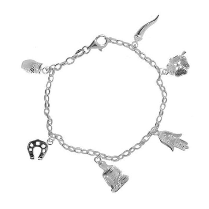 PULSERA BUDA ITALIANA 19CM PLATA - 1