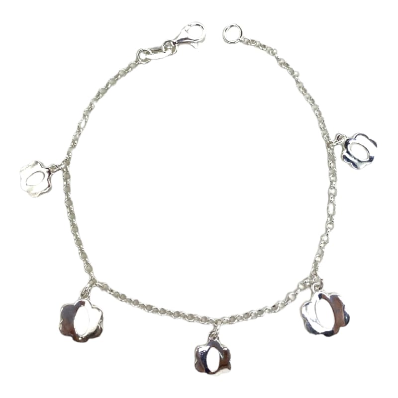 PULSERA DE NUBE 19CM PLATA ITALIANA 925 - 1