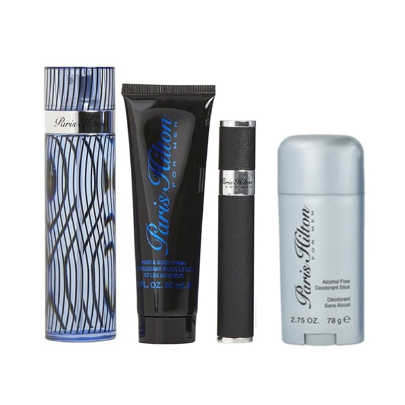 PARIS HILTON ESTUCHE EDT 100ML+10ML+90ML SG + 78ML DEO HOMBRE - CONTENIDO_PERFUME: 100_ML - 1