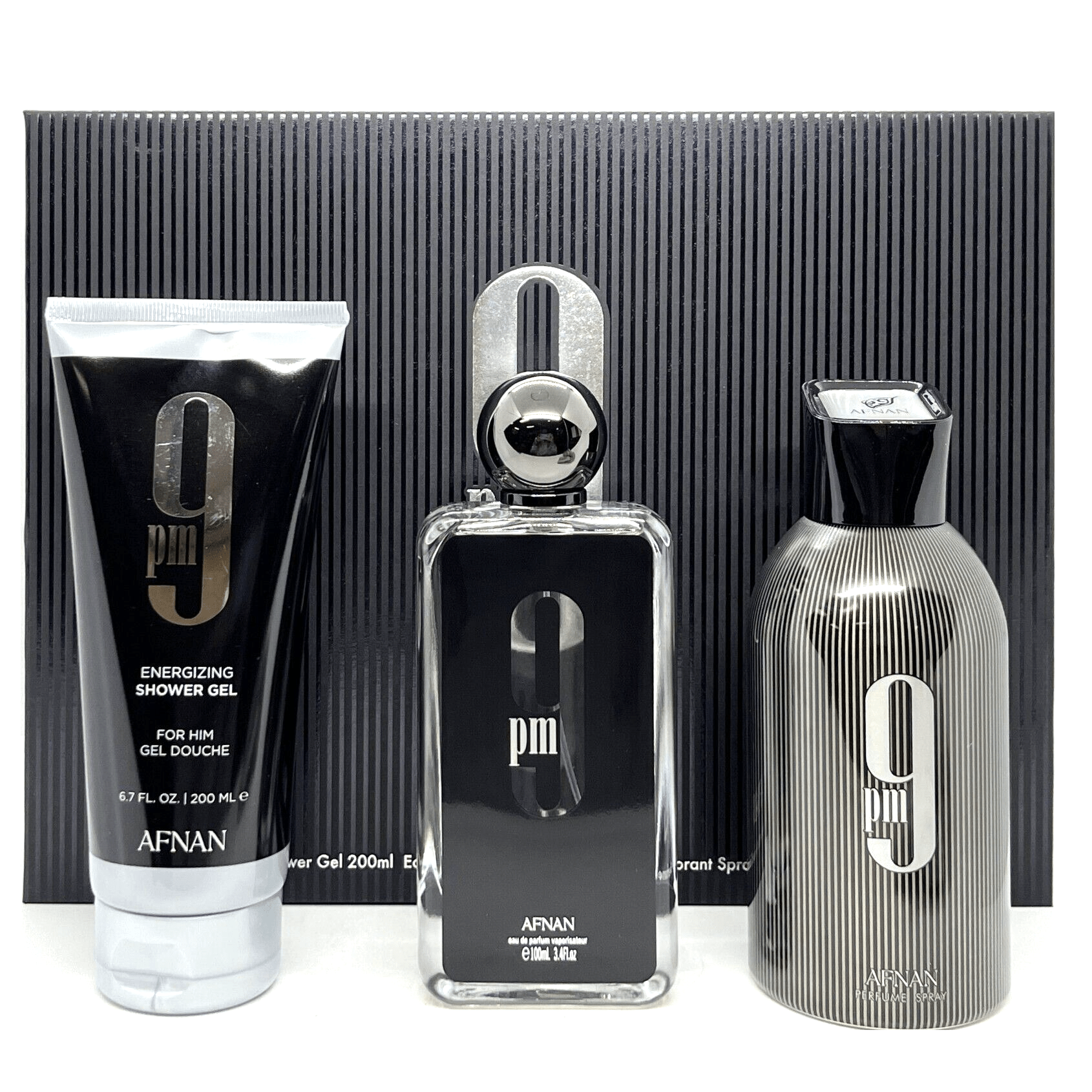 AFNAN ESTUCHE 9 PM EDP 100ML +S/G 150ML +DEO 150ML HOMBRE - 2