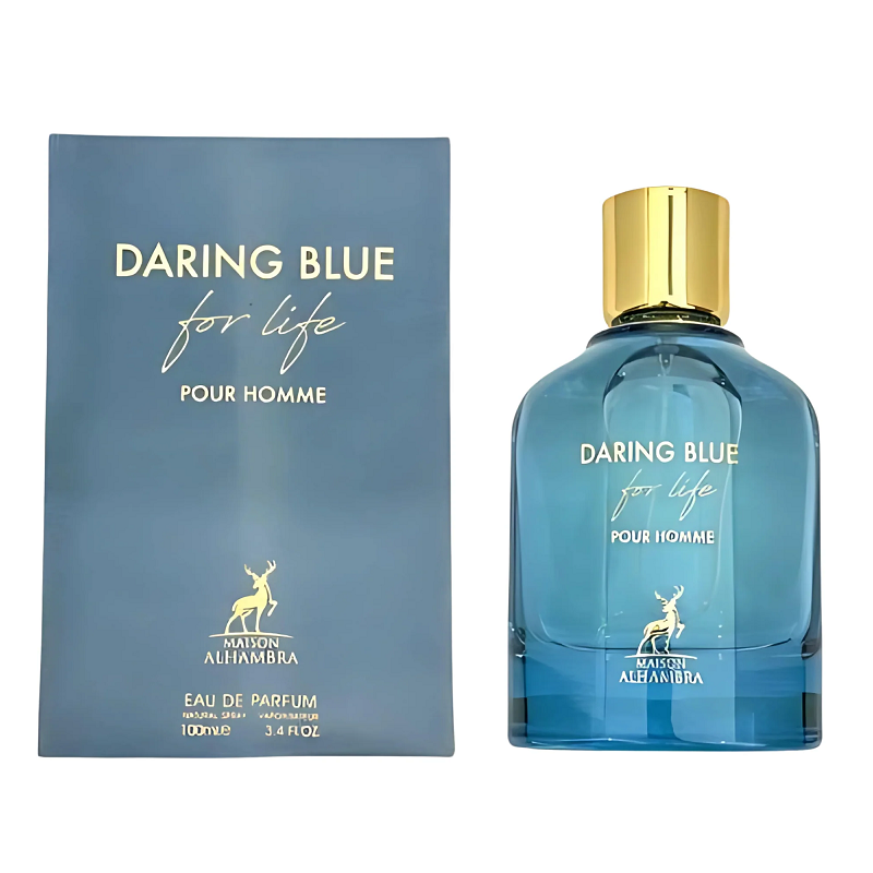 MAISON ALHAMBRA DARING BLUE FOR LIFE EDP 100ML HOMBRE - 2