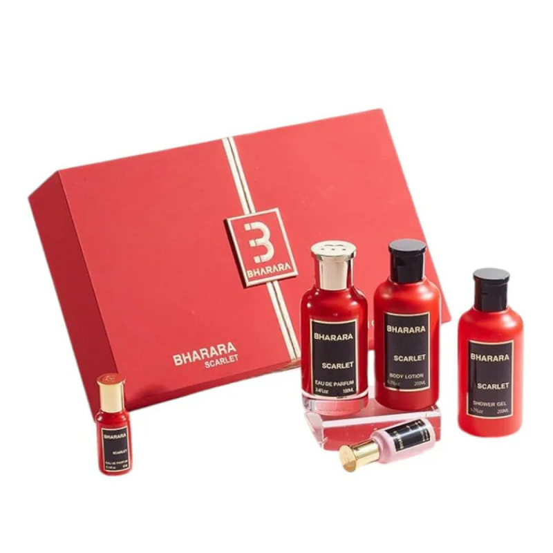 BHARARA ESTUCHE SCARLET 100ML+200ML B/L+200ML S/G+10ML UNISEX - 1