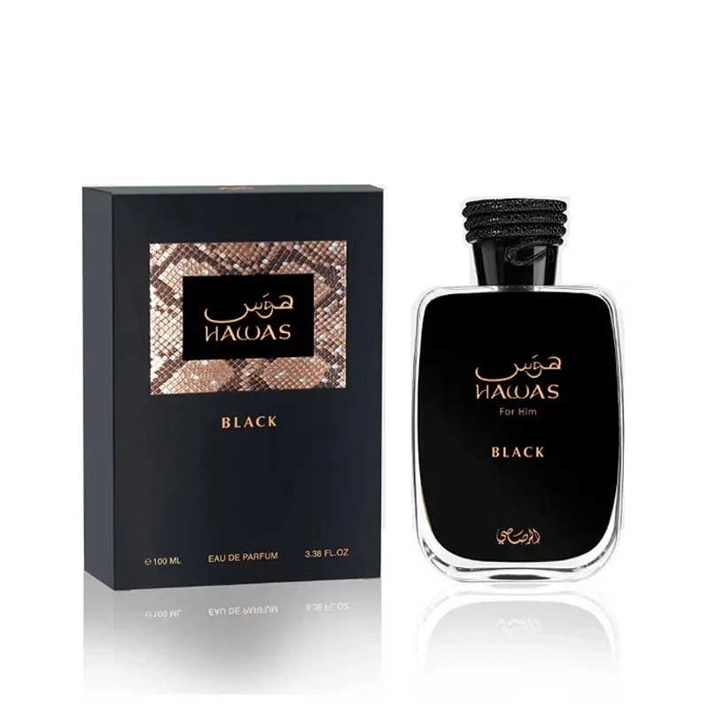 RASASI HAWAS BLACK EDP 100ML HOMBRE (INSPIRADO EN HACIVAT DE NISHANE) - 3