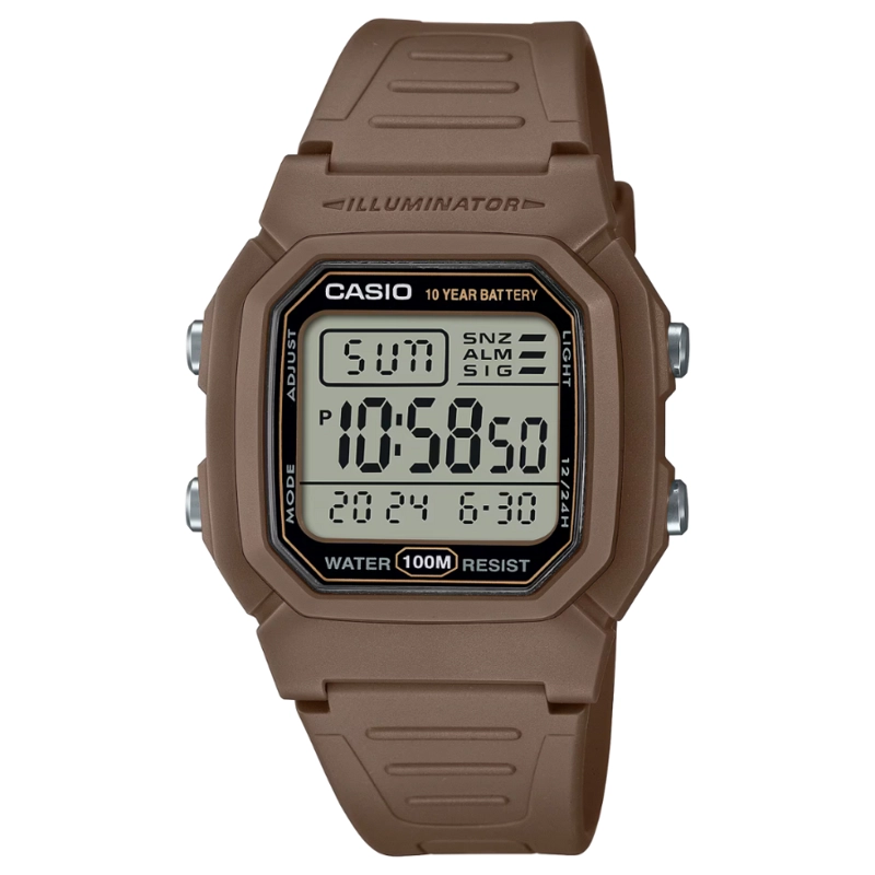 RELOJ CASIO W-800H-5AV HOMBRE - DIGITAL - 1