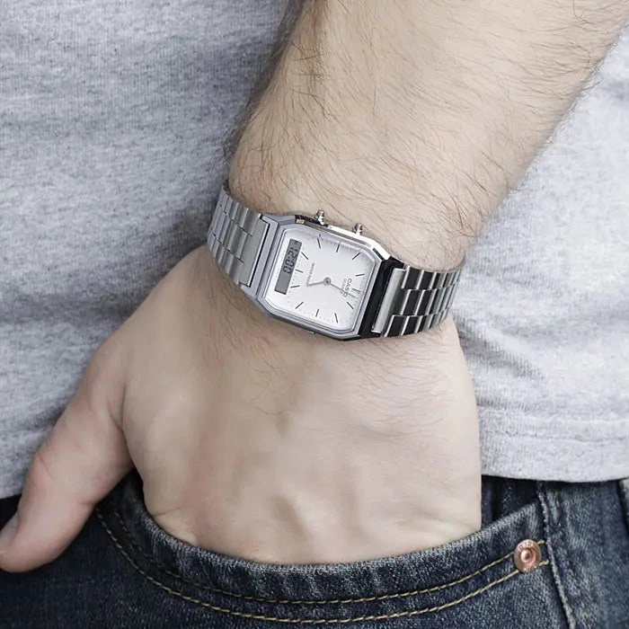 RELOJ CASIO AQ-230A-7A UNISEX - ANALOGO DIGITAL - 3