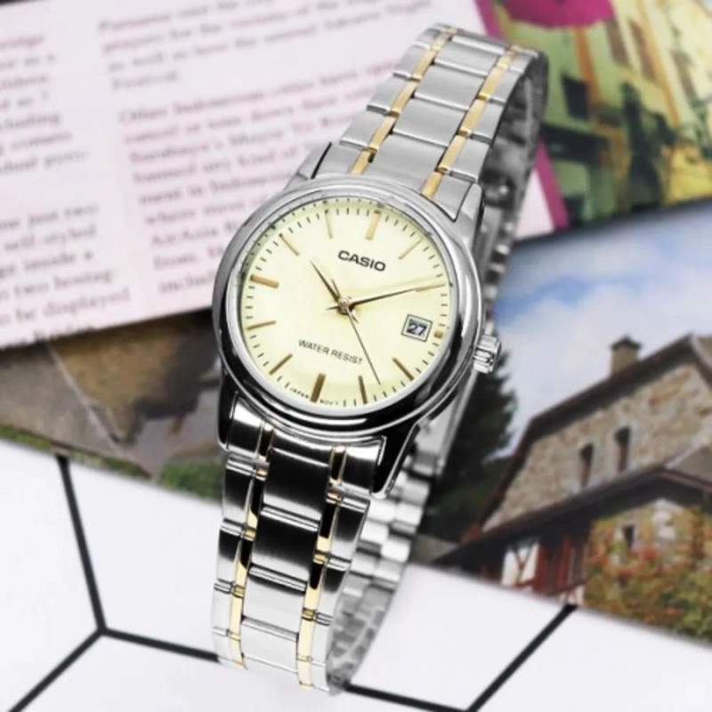 RELOJ CASIO LTP-V002SG-9A MUJER - ANALOGO - 3