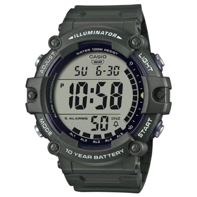 RELOJ CASIO CORREA LARGA AE-1500WHX-3AV HOMBRE - DIGITAL - 1