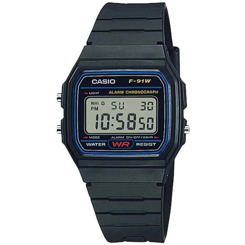 RELOJ CASIO VINTAGE F-91W-1D UNISEX - DIGITAL - 1