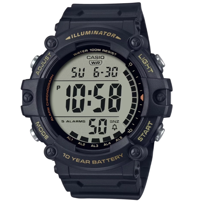 RELOJ CASIO CORREA LARGA AE-1500WHX-1AV HOMBRE - DIGITAL - 1