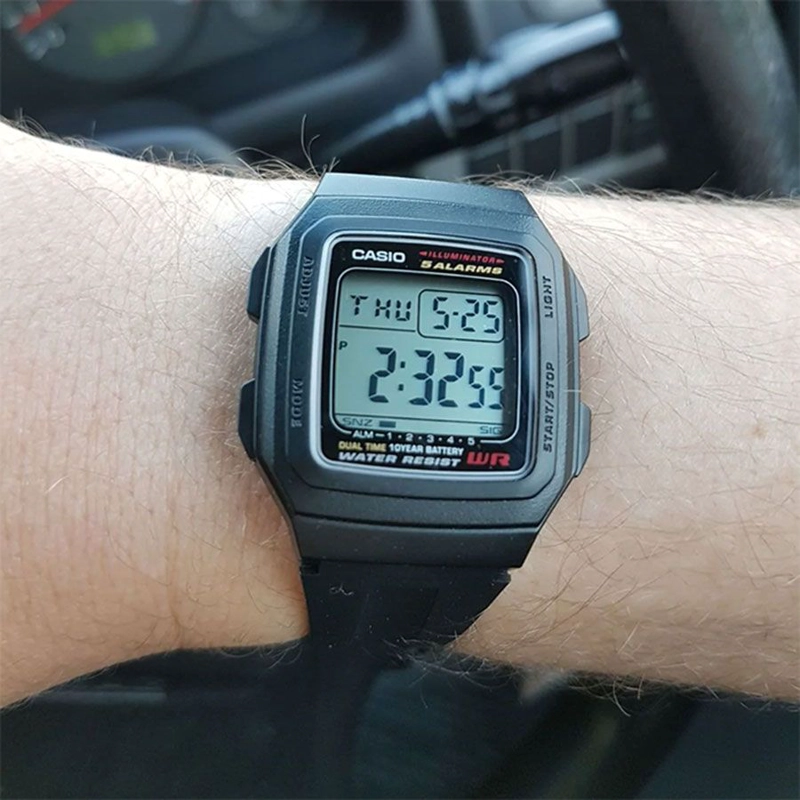 RELOJ CASIO F-201WA-1A UNISEX - DIGITAL - 2