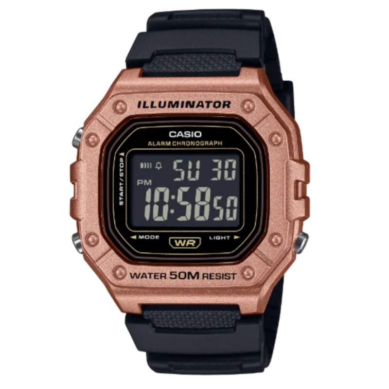 RELOJ CASIO W-218HM-5BV UNISEX - DIGITAL - 1