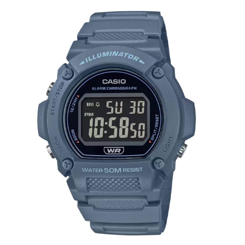 RELOJ CASIO W-219HC-2BV UNISEX - DIGITAL - 1