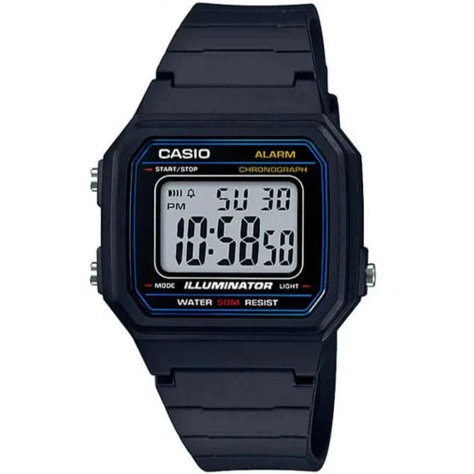 RELOJ CASIO W-217H-1AV UNISEX - DIGITAL - 1