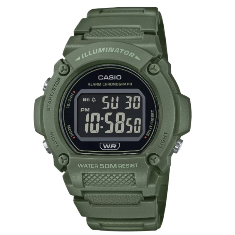 RELOJ CASIO W-219HC-3BV UNISEX - DIGITAL - 1