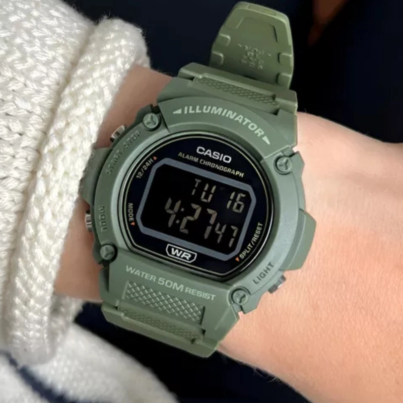 RELOJ CASIO W-219HC-3BV UNISEX - DIGITAL - 2