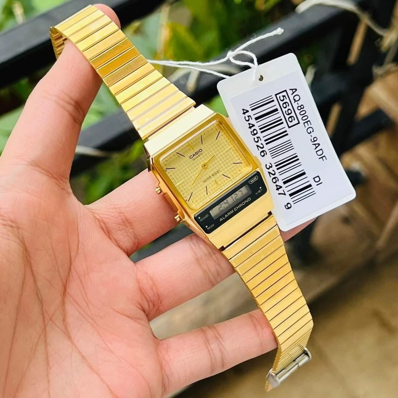 RELOJ CASIO AQ-800EG-9A UNISEX - ANALOGO DIGITAL - 3