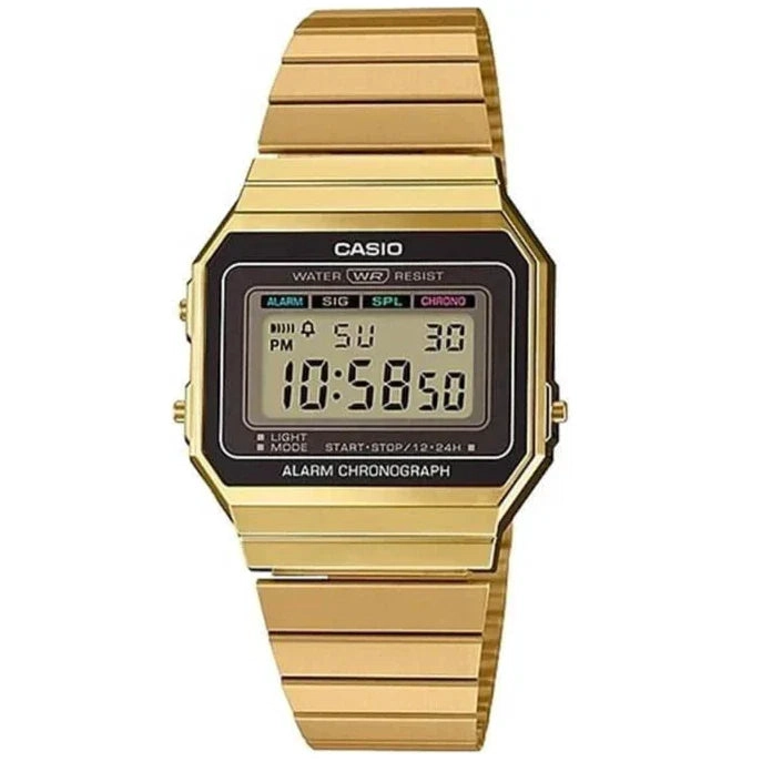 RELOJ CASIO VINTAGE A-700WG-9A UNISEX - DIGITAL - 1