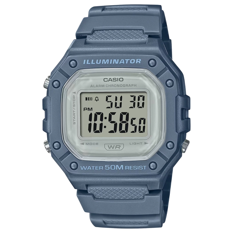 RELOJ CASIO W-218HC-2AV UNISEX - DIGITAL - 1