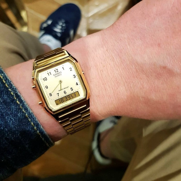 RELOJ CASIO AQ-230GA-9B UNISEX - ANALOGO DIGITAL - 2
