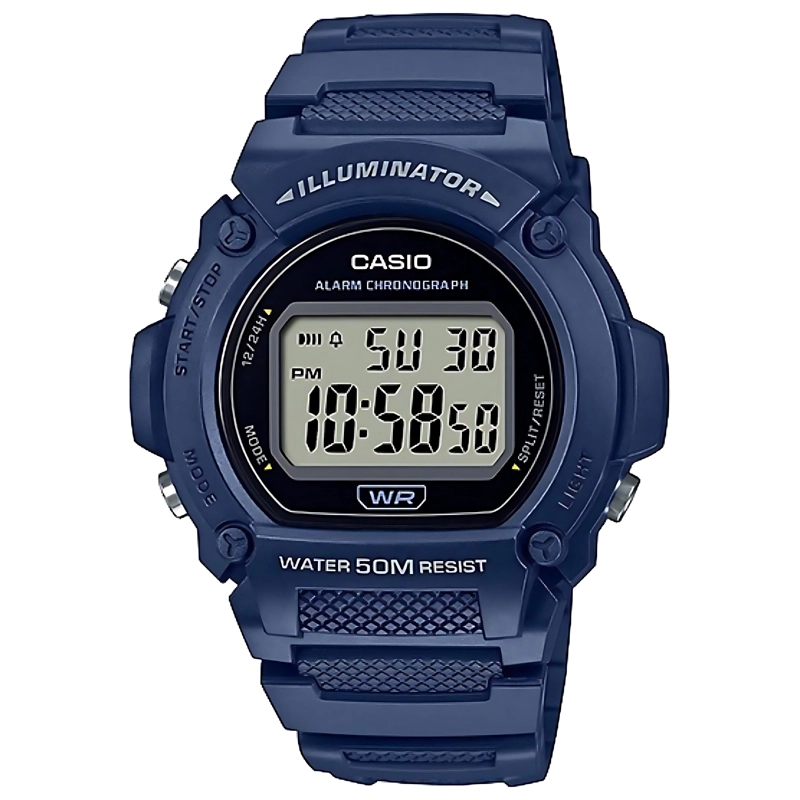 RELOJ CASIO W-219H-2AV UNISEX - DIGITAL - 1