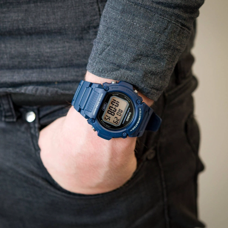 RELOJ CASIO W-219H-2AV UNISEX - DIGITAL - 3