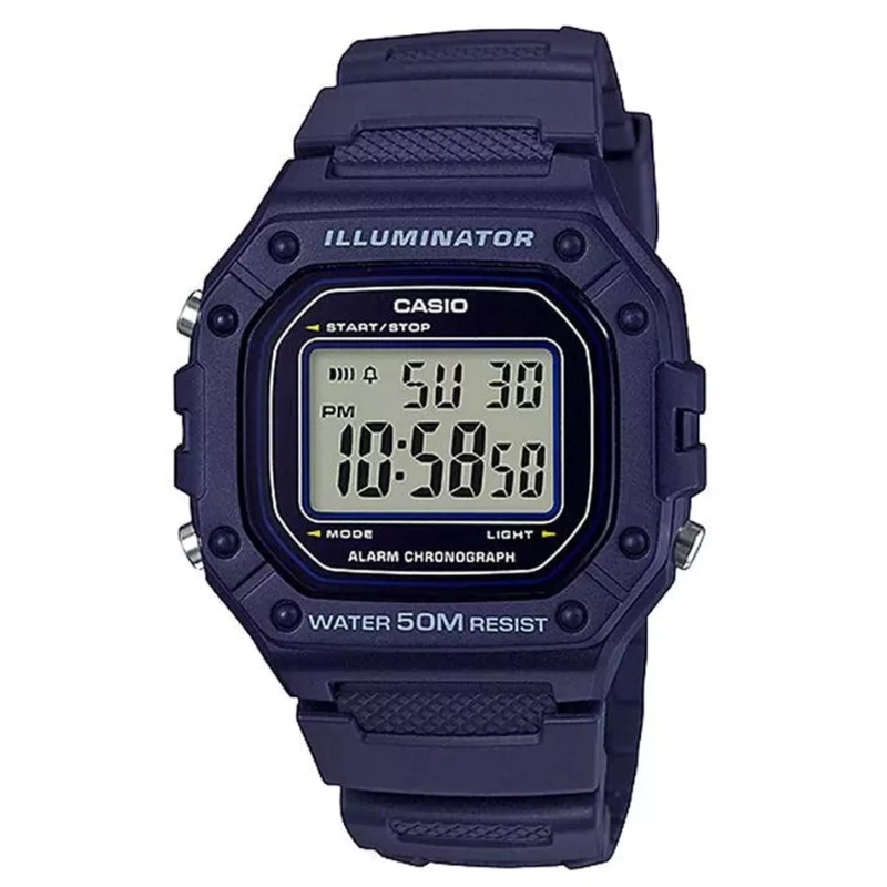 RELOJ CASIO W-218H-2 AV UNISEX - DIGITAL - 1
