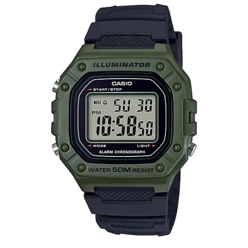RELOJ CASIO W-218H-3AV UNISEX - DIGITAL - 1